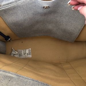 dooney and bourke canvas and Leather tote